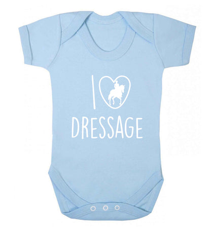 I love dressage baby vest pale blue 18-24 months