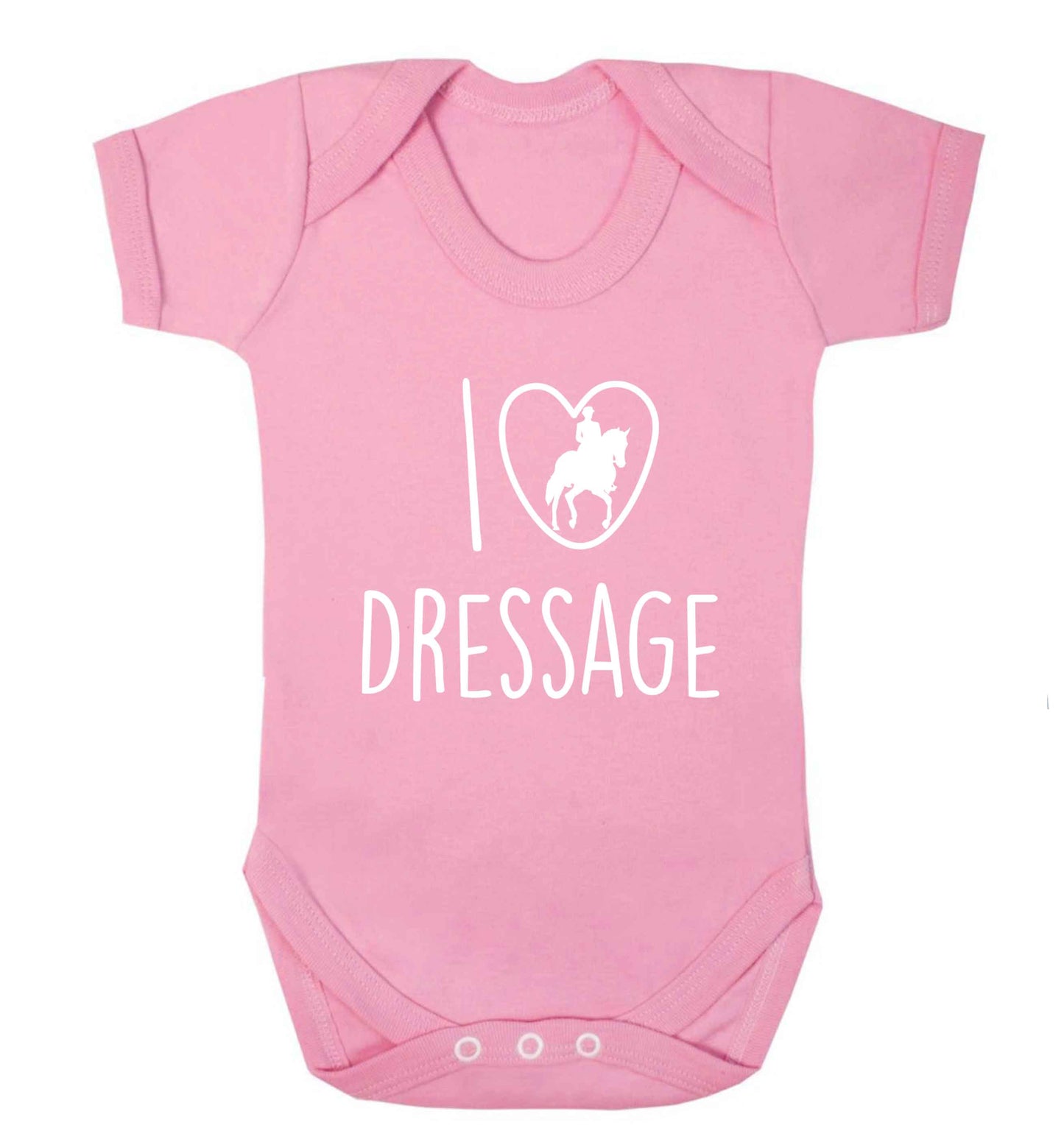 I love dressage baby vest pale pink 18-24 months