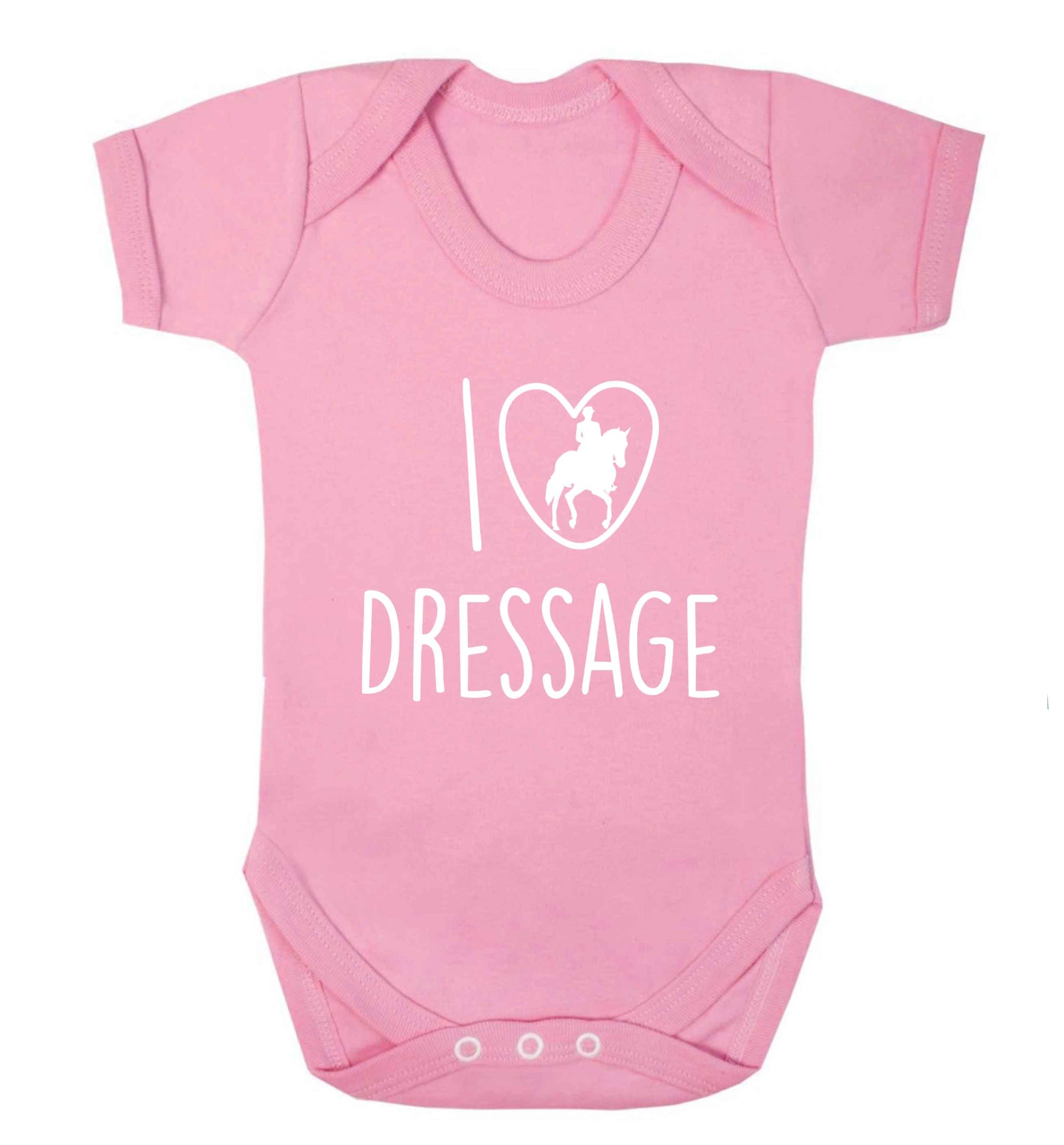 I love dressage baby vest pale pink 18-24 months