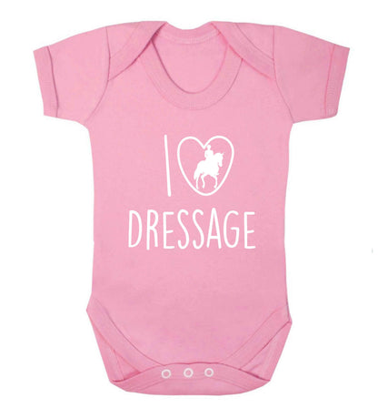 I love dressage baby vest pale pink 18-24 months