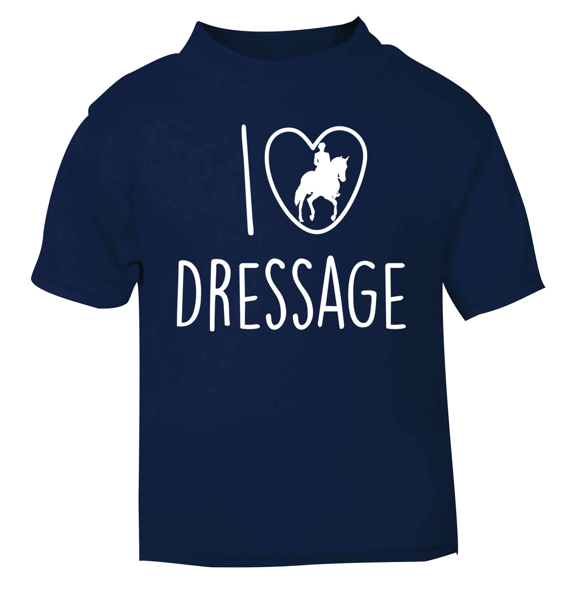 I love dressage navy baby toddler Tshirt 2 Years