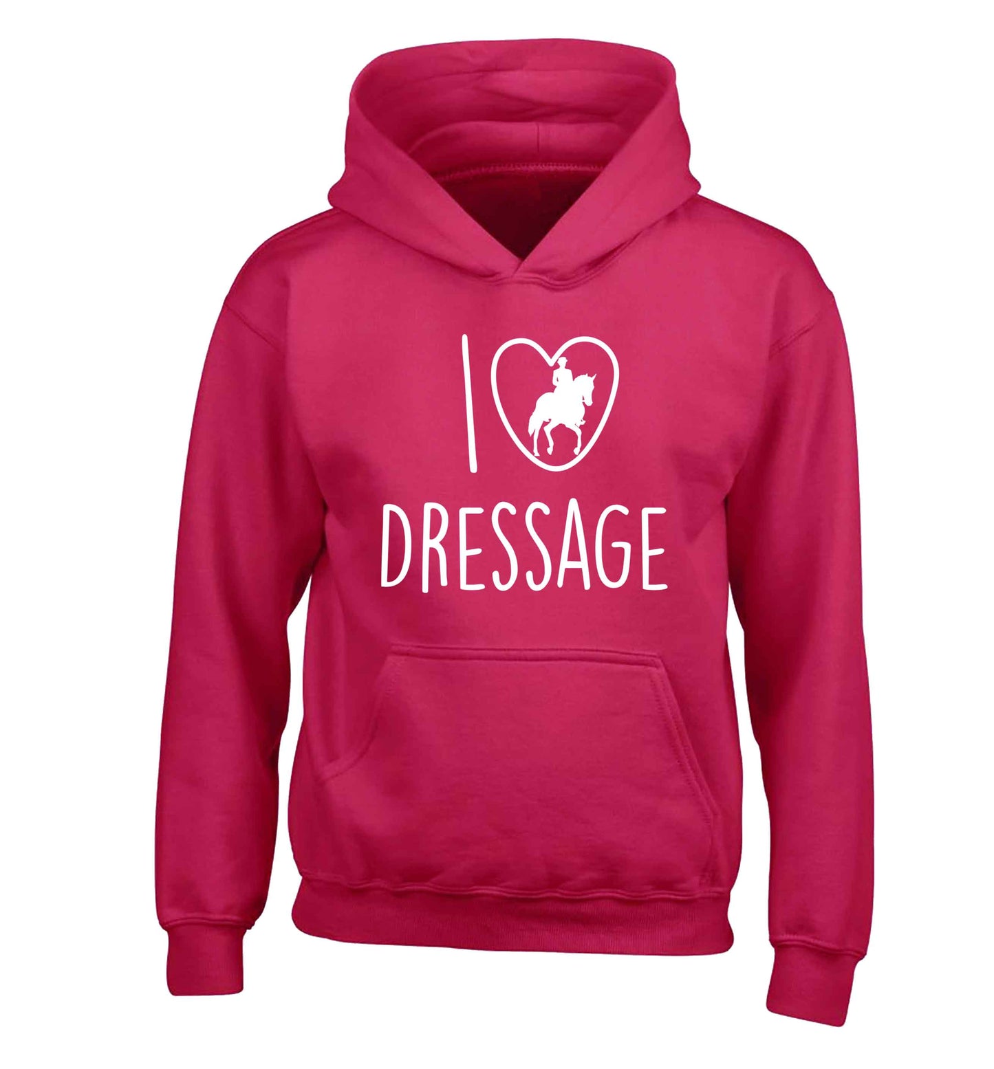 I love dressage children's pink hoodie 12-13 Years