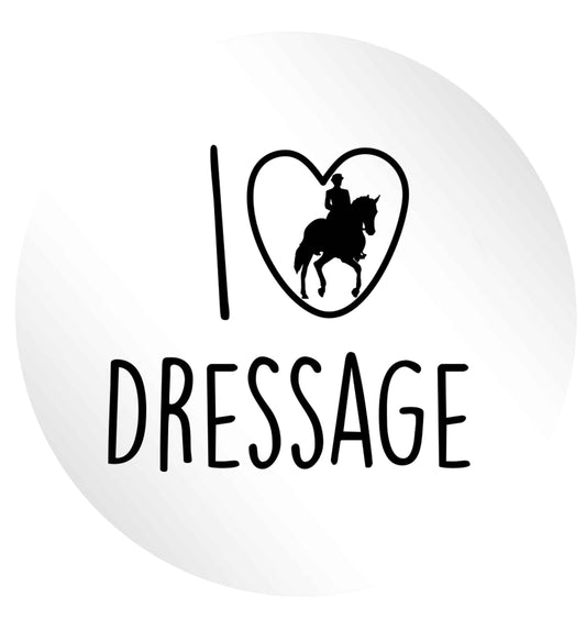 I love dressage 24 @ 45mm matt circle stickers