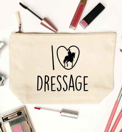 I love dressage natural makeup bag