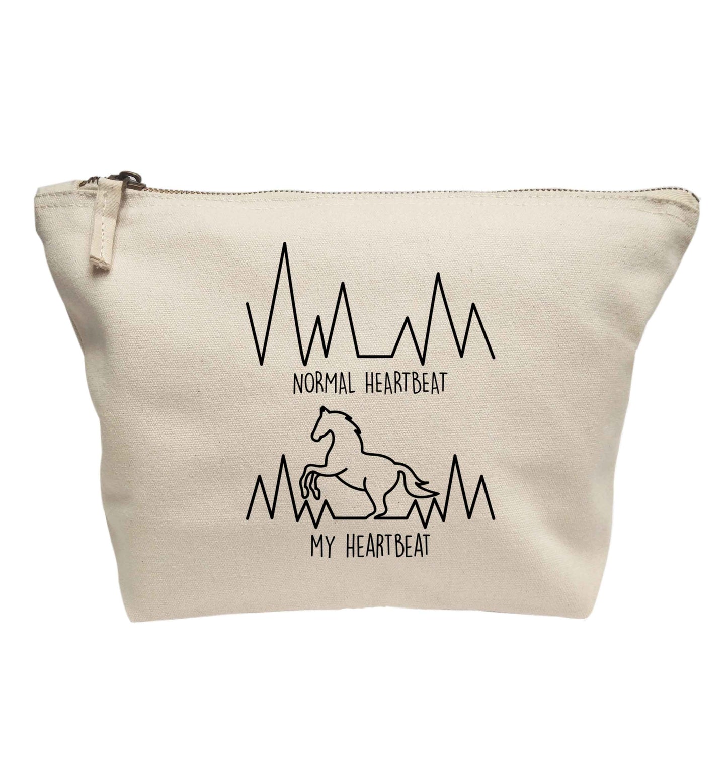 Horse - Normal heartbeat my heartbeat | Makeup / wash bag