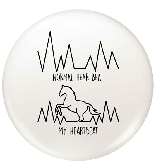 Horse - Normal heartbeat my heartbeat small 25mm Pin badge