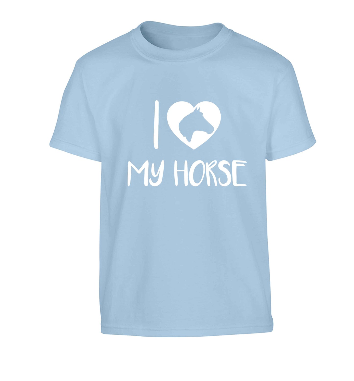 I love my horse Children's light blue Tshirt 12-13 Years
