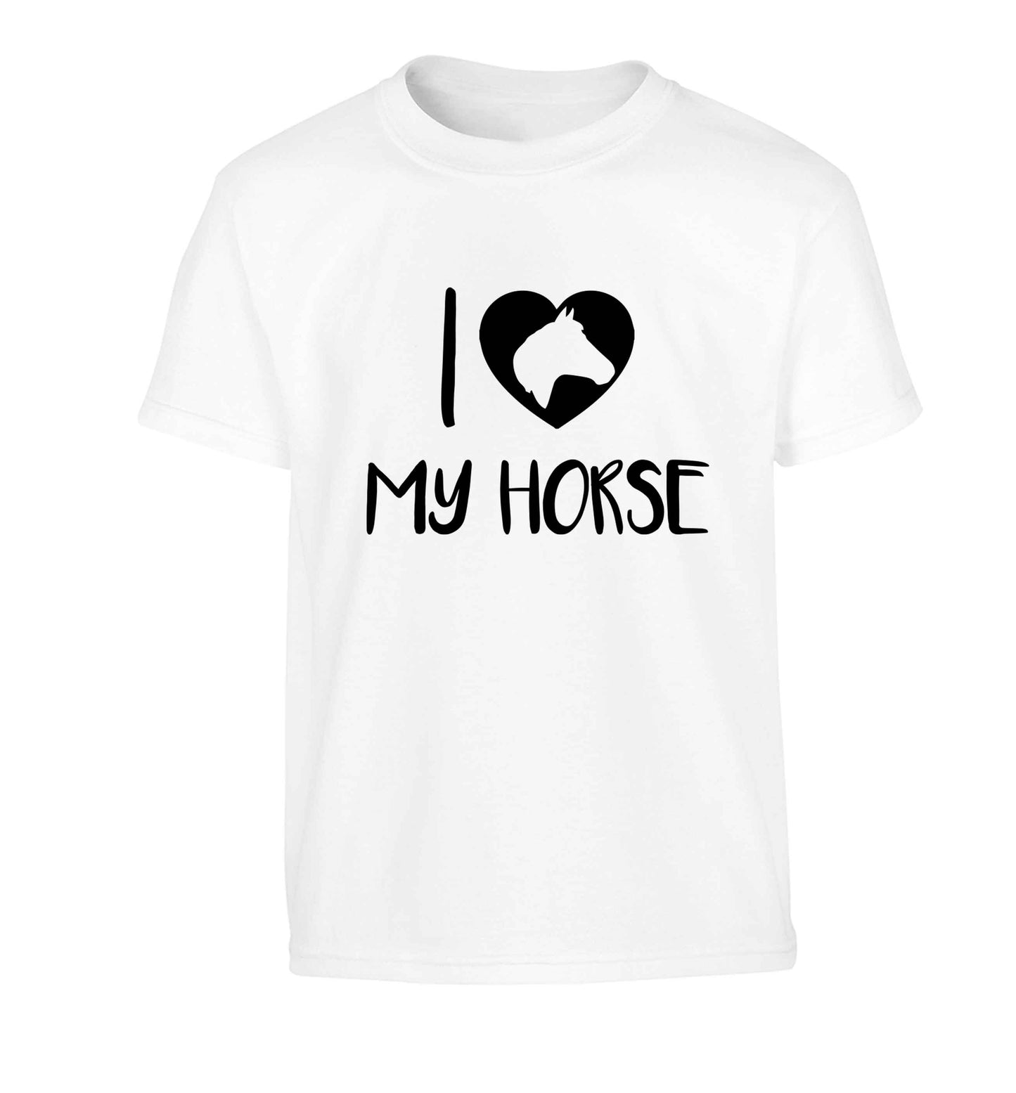 I love my horse Children's white Tshirt 12-13 Years