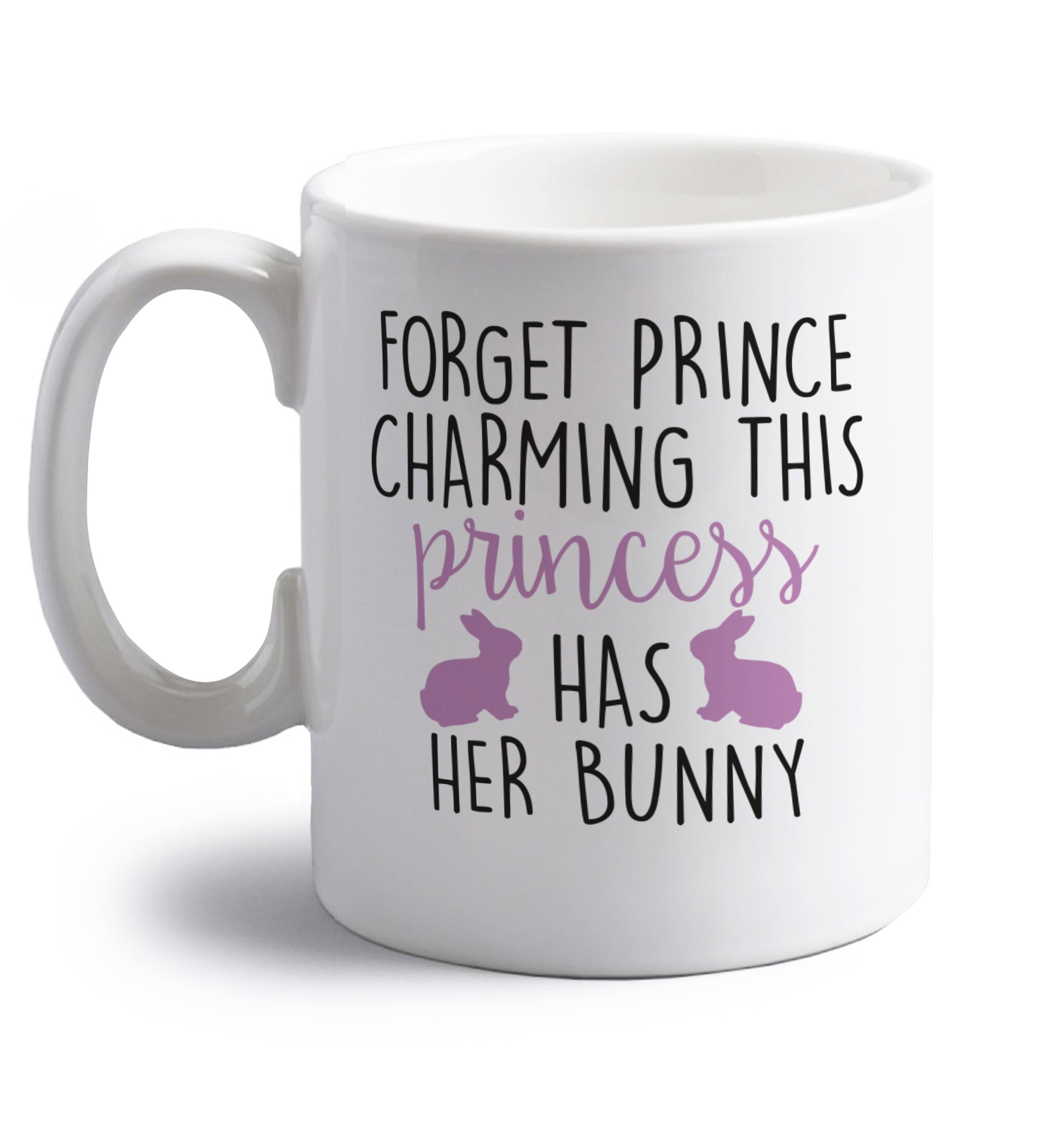 right handed white ceramic mug 