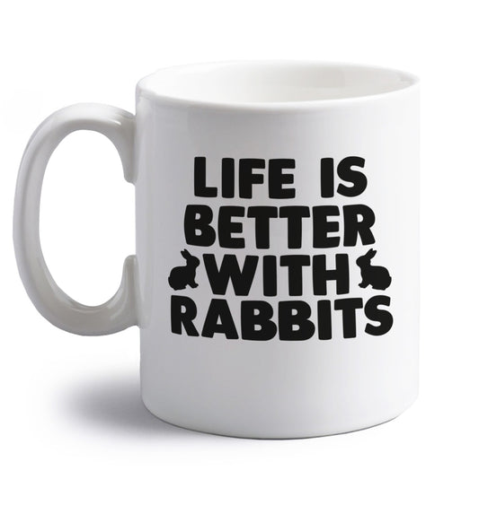 right handed white ceramic mug 