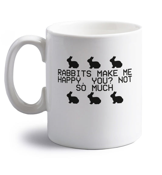 right handed white ceramic mug 