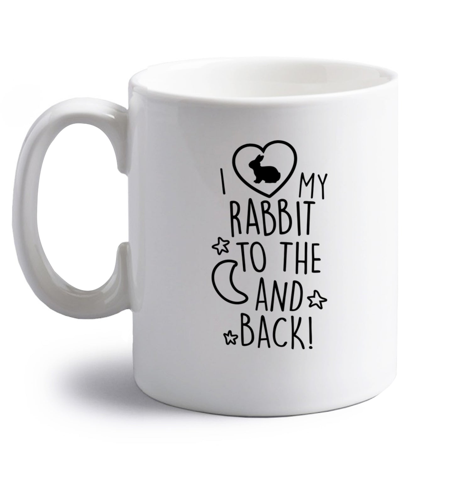 right handed white ceramic mug 