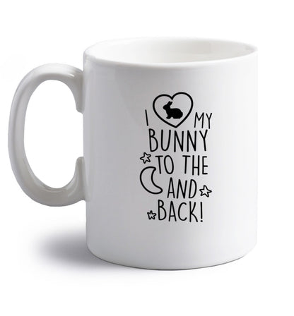 right handed white ceramic mug 