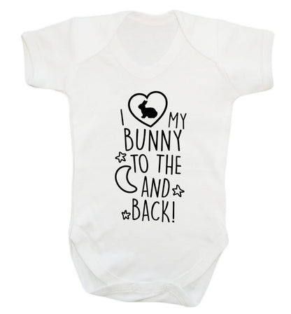 I love my bunny to the moon and back Baby Vest white 18-24 months