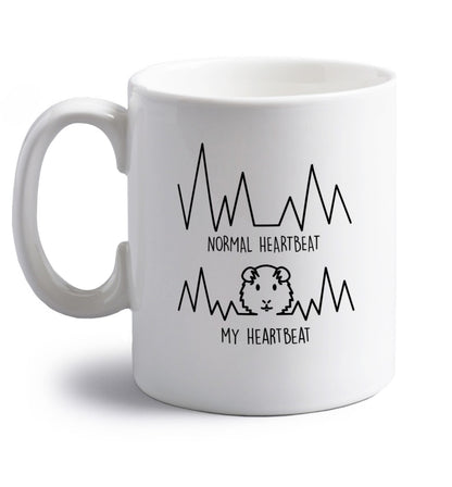 right handed white ceramic mug 