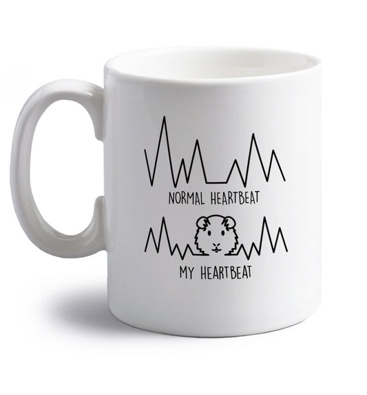 right handed white ceramic mug 