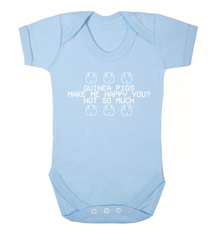 Guinea pigs make me happy, you not so much Baby Vest pale blue 18-24 months