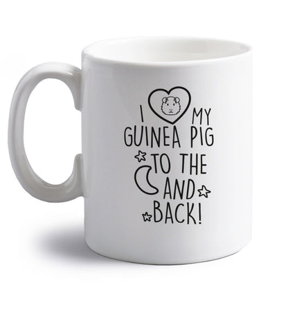 right handed white ceramic mug 