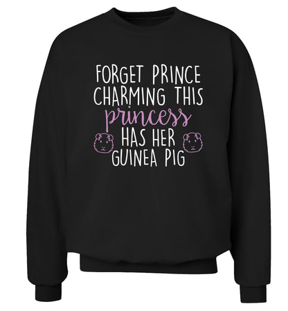 Forget prince charming, I have my guinea pig Adult's unisex black  sweater 2XL