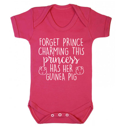 Forget prince charming, I have my guinea pig Baby Vest dark pink 18-24 months