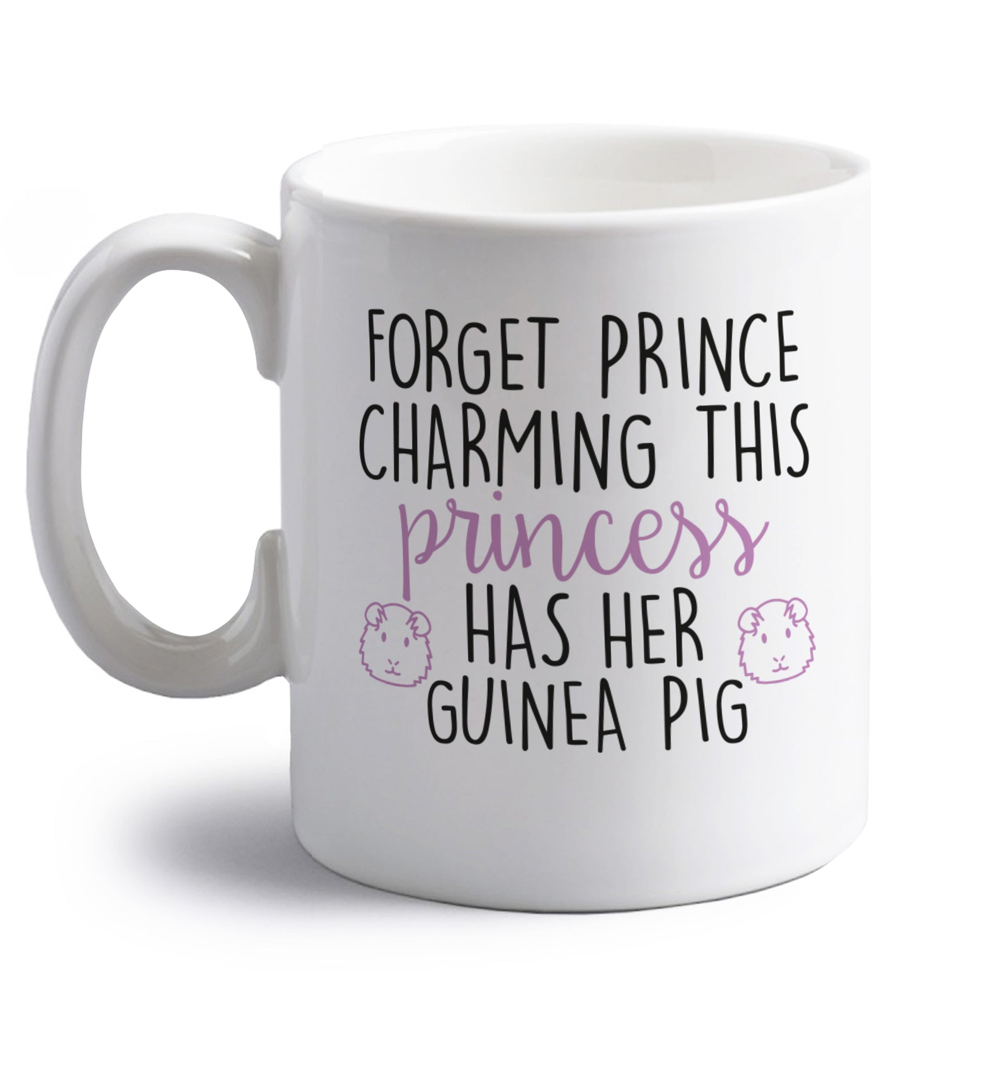 right handed white ceramic mug 