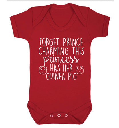 Forget prince charming, I have my guinea pig Baby Vest red 18-24 months