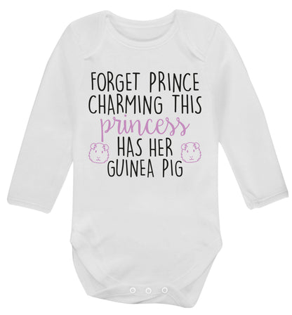 Forget prince charming, I have my guinea pig Baby Vest long sleeved white 6-12 months