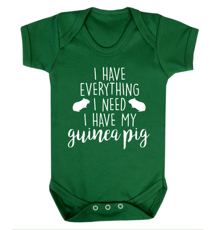 I have everything I need, I have my guinea pig Baby Vest green 18-24 months