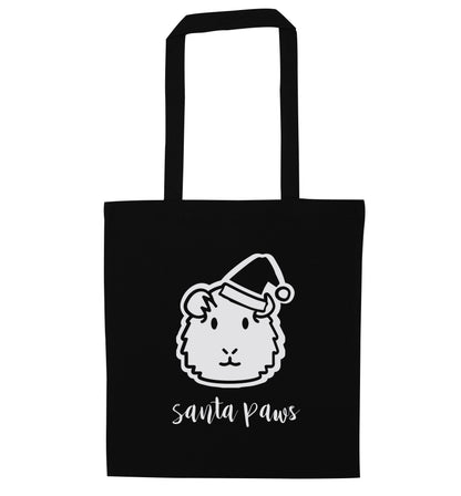 Guinea pig Santa Paws black tote bag
