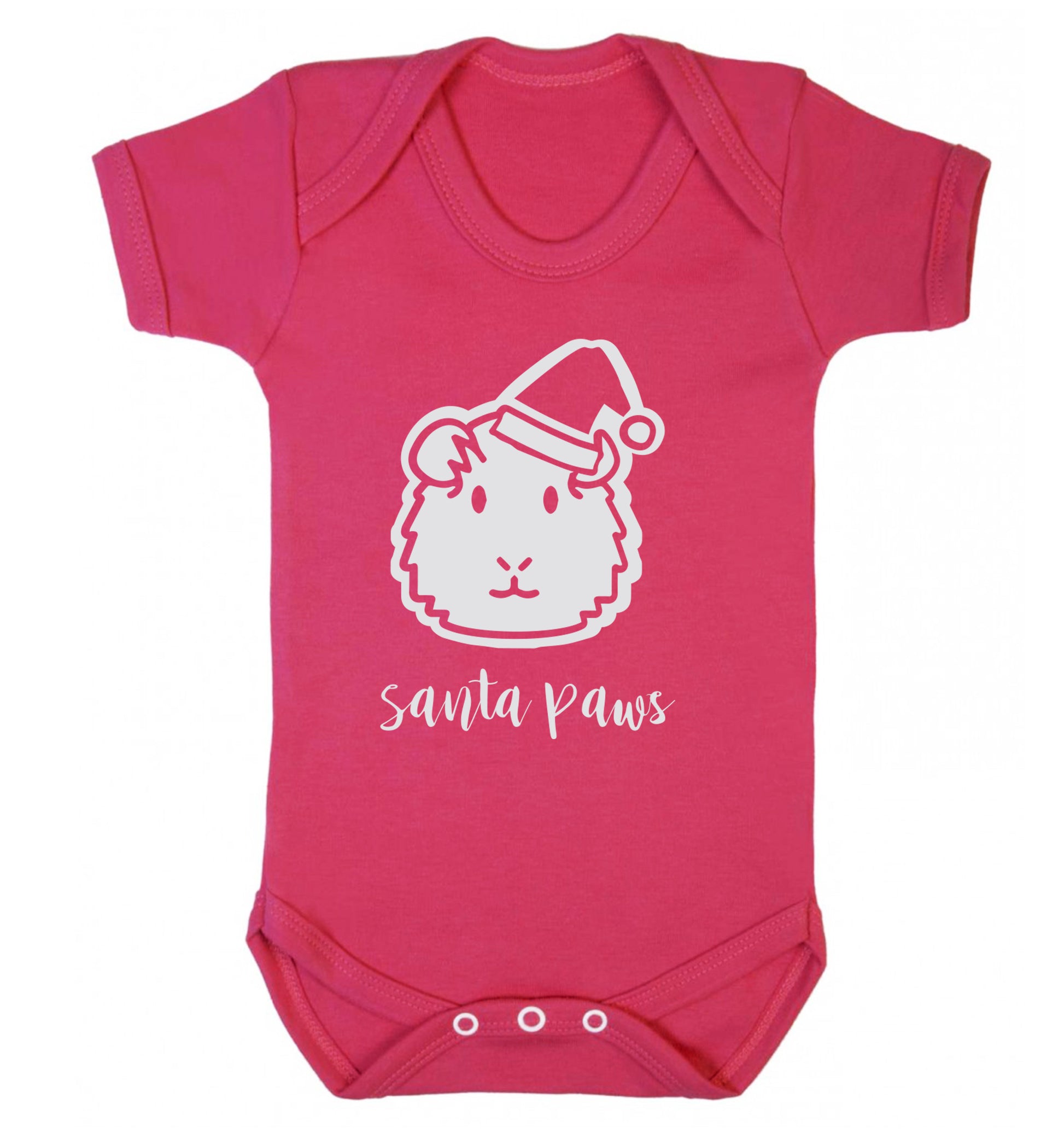 Guinea pig Santa Paws Baby Vest dark pink 18-24 months