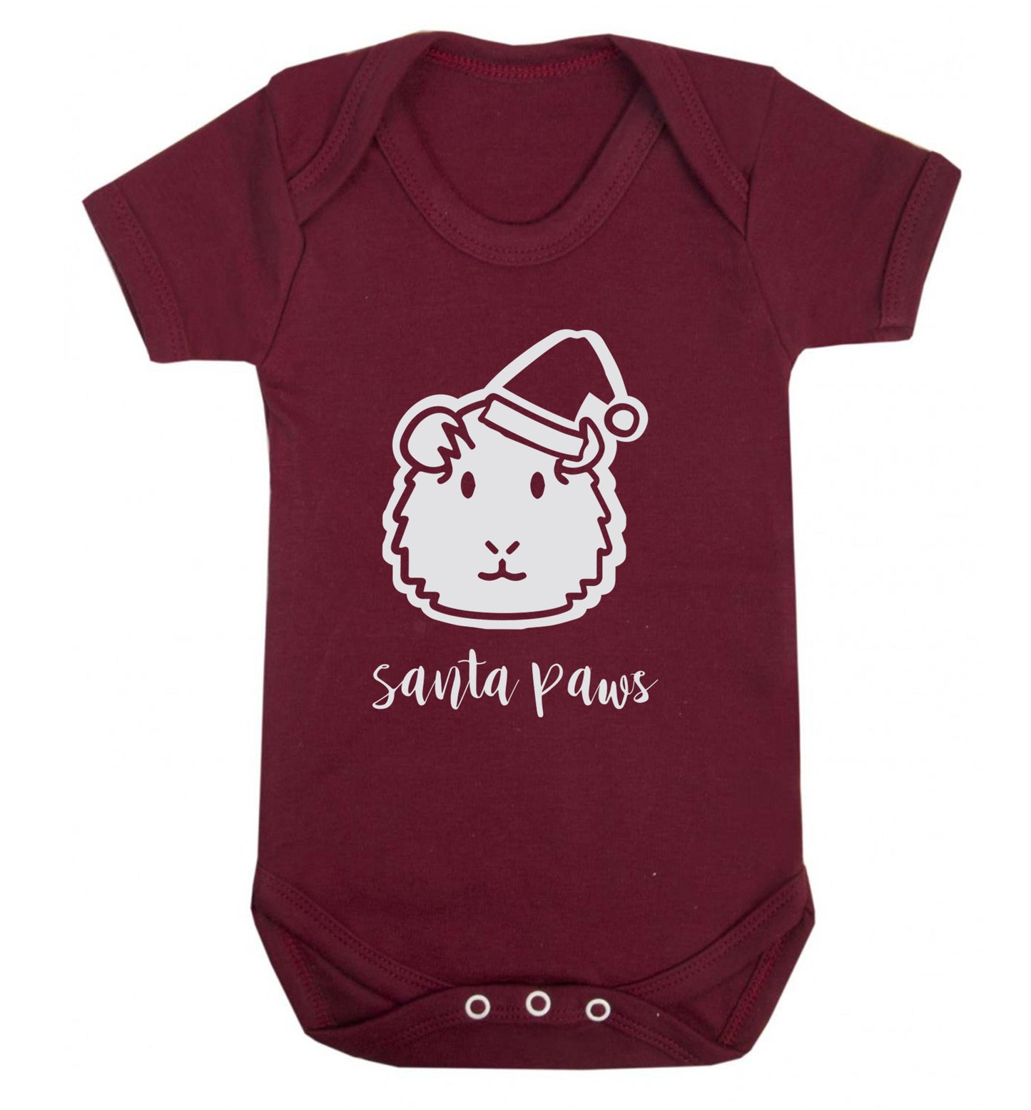 Guinea pig Santa Paws Baby Vest maroon 18-24 months