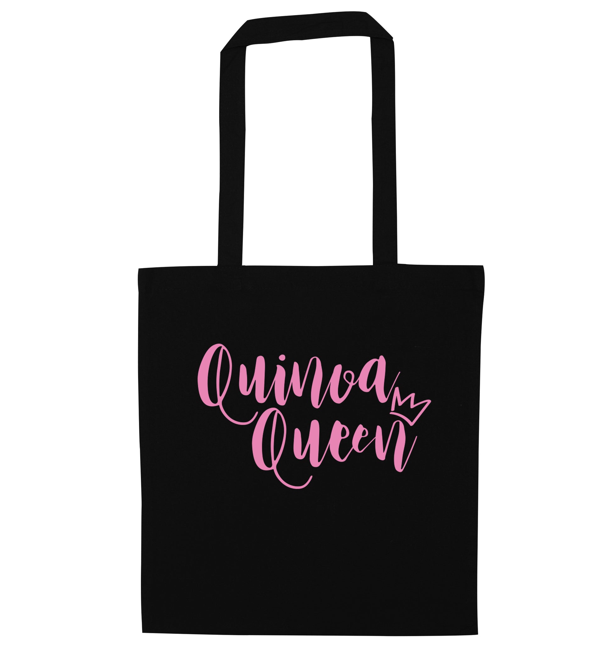 Quinoa Queen black tote bag