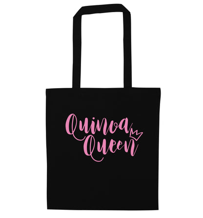 Quinoa Queen black tote bag