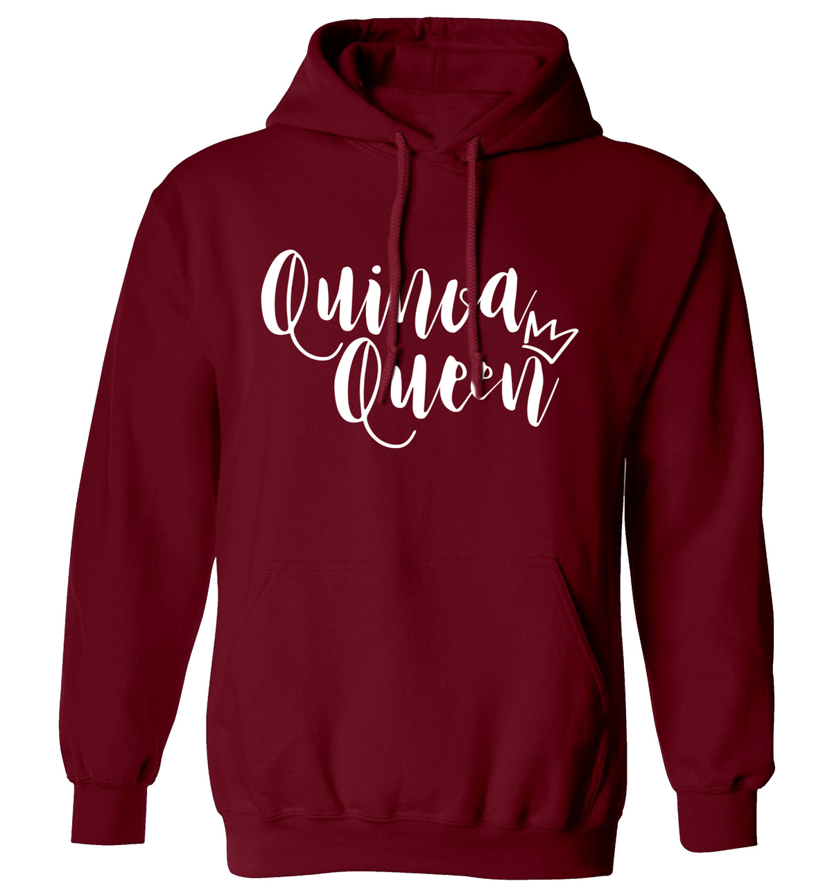 Quinoa Queen adults unisex maroon hoodie 2XL