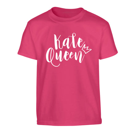 Kale Queen Children's pink Tshirt 12-14 Years