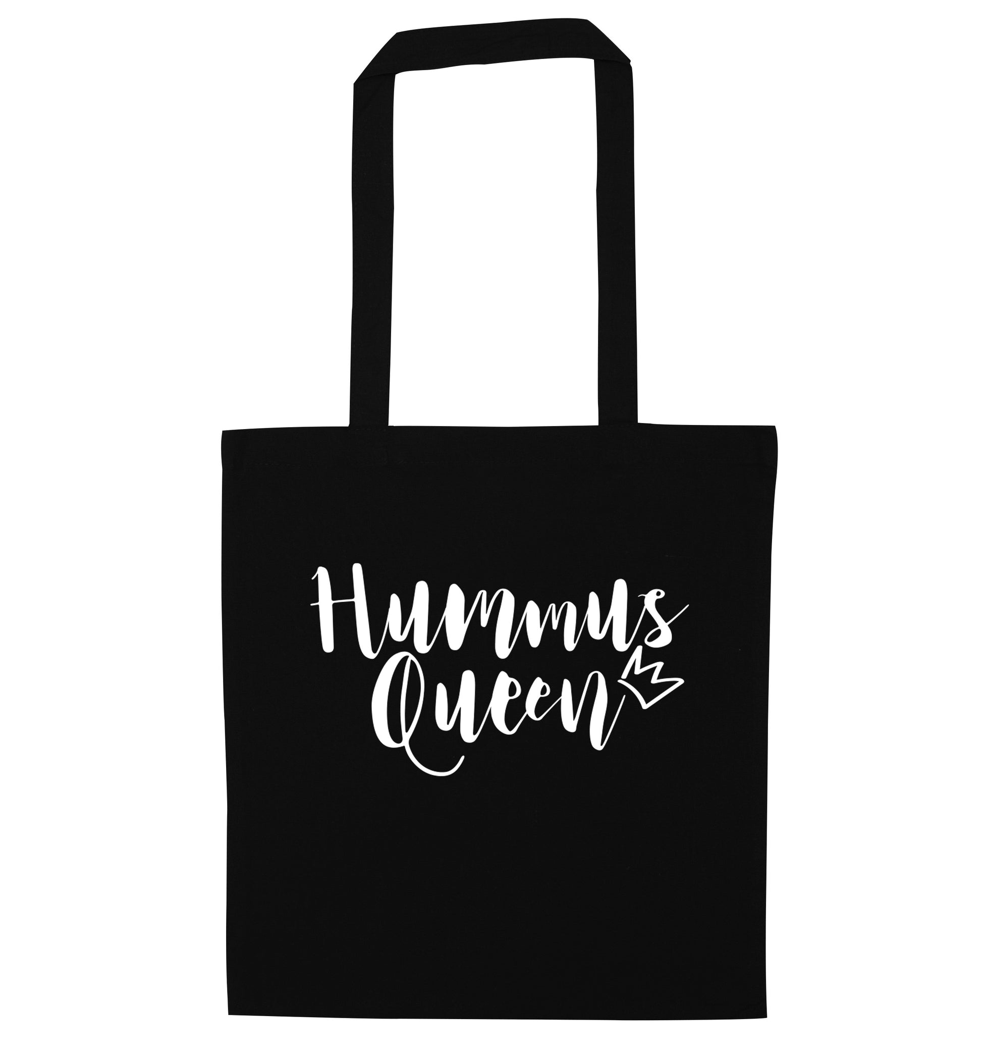 Hummus Hoe black tote bag
