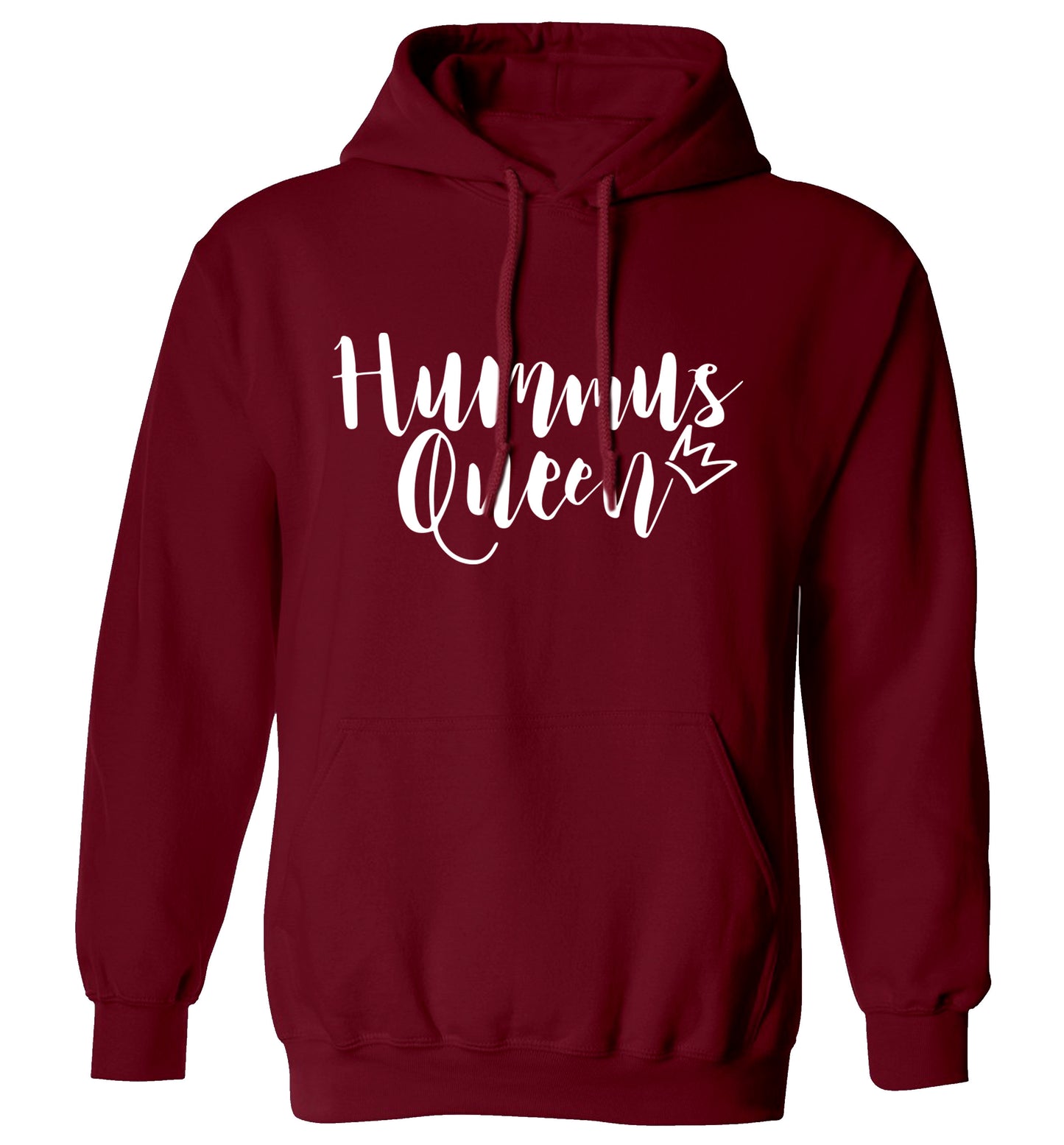 Hummus Hoe adults unisex maroon hoodie 2XL