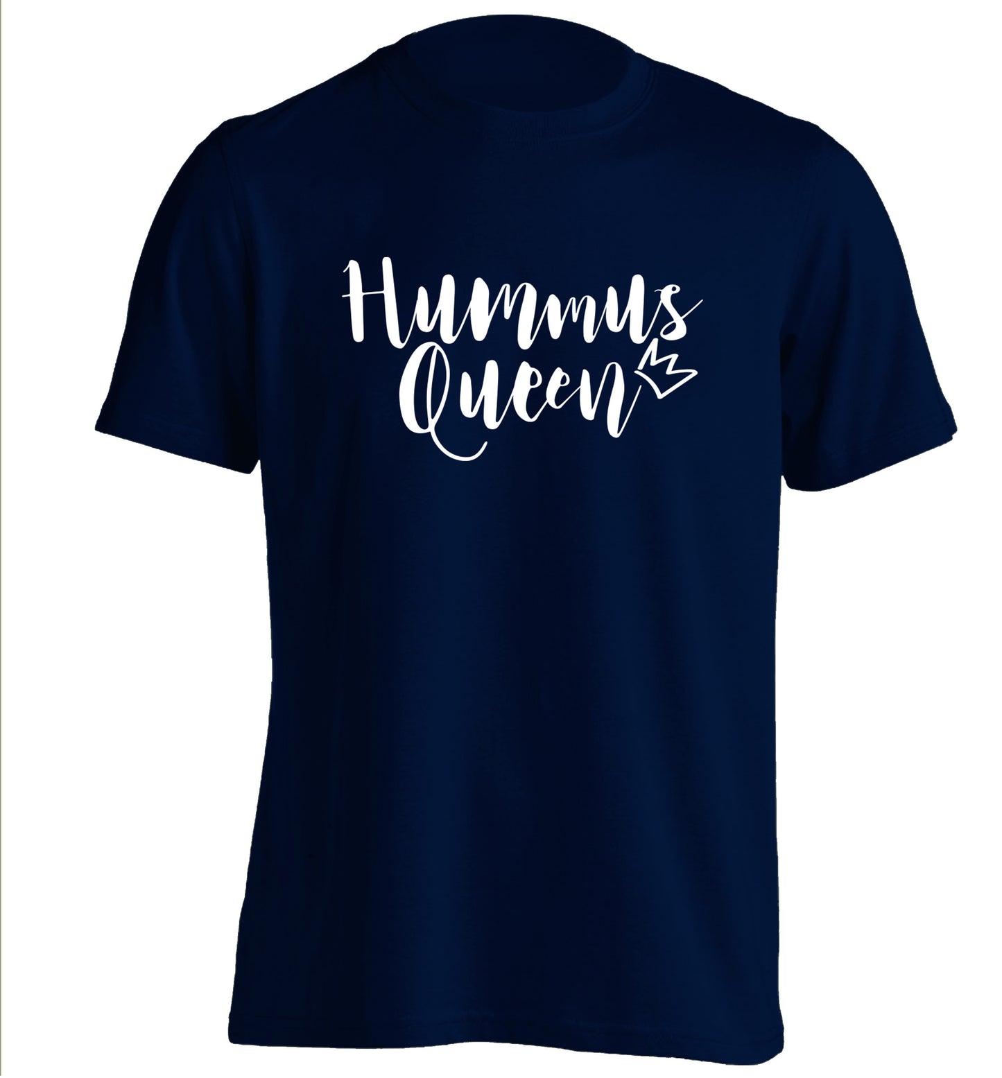 Hummus Hoe adults unisex navy Tshirt 2XL