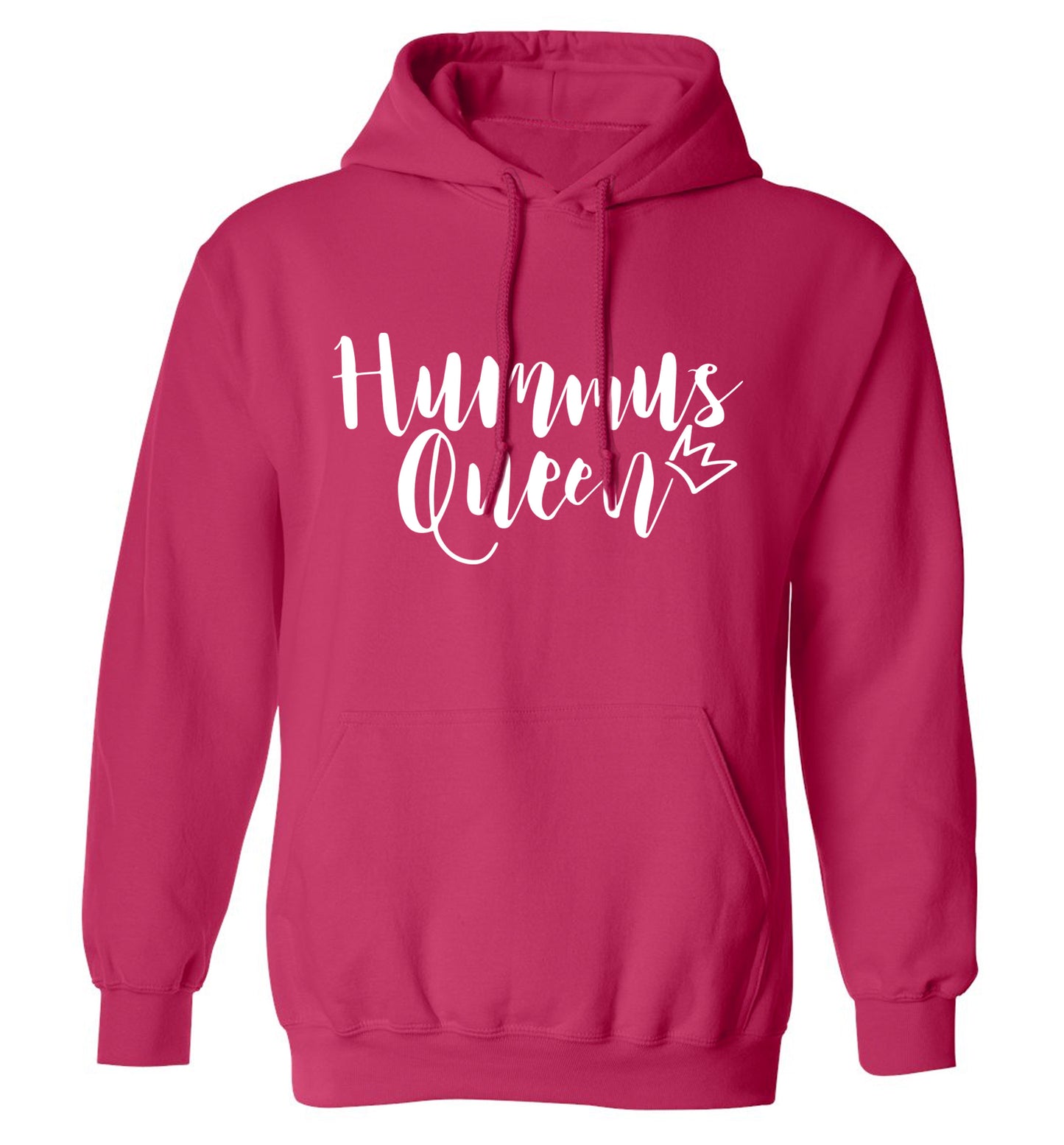 Hummus Hoe adults unisex pink hoodie 2XL