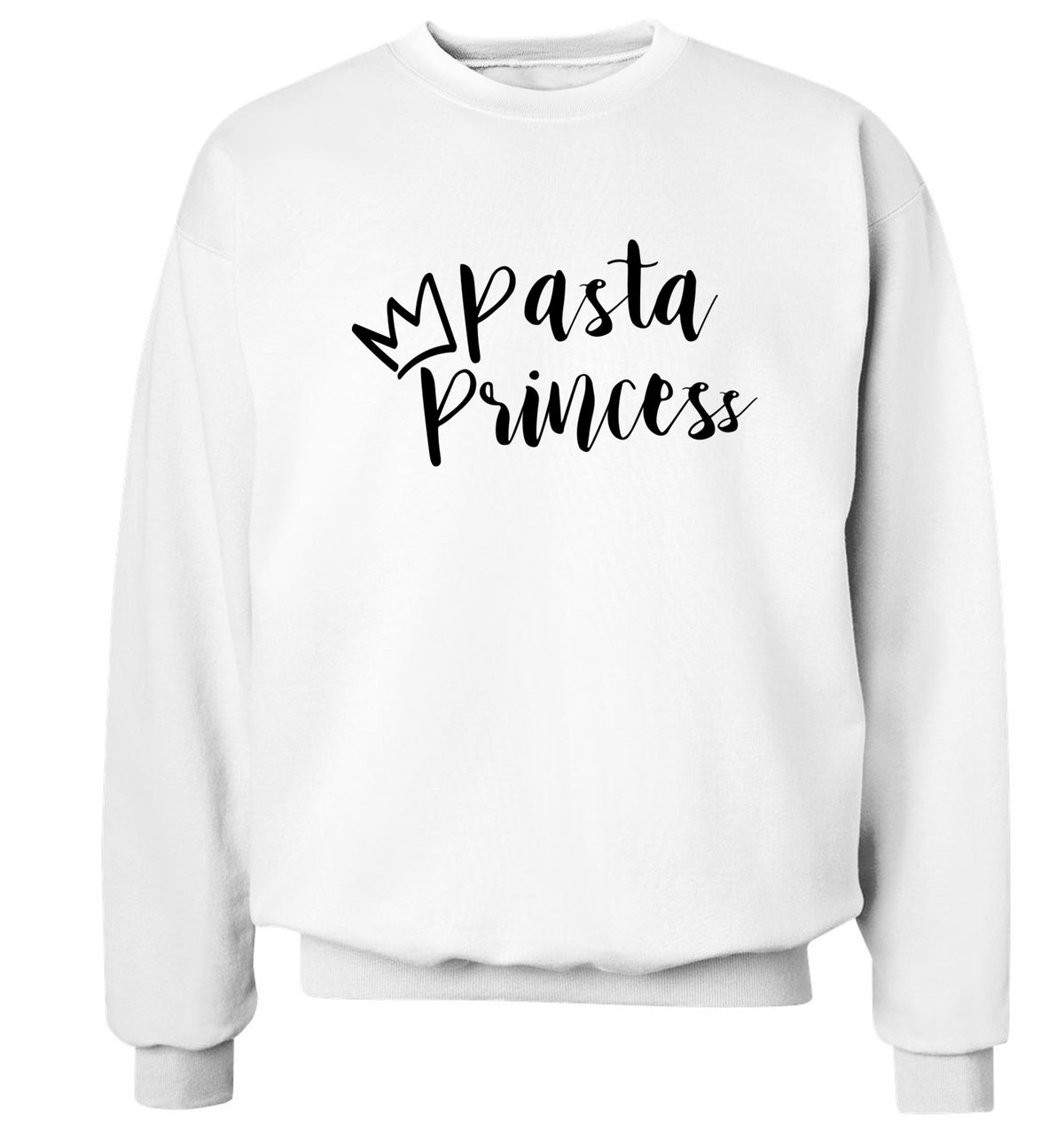 Pasta Princess Adult's unisex white Sweater 2XL