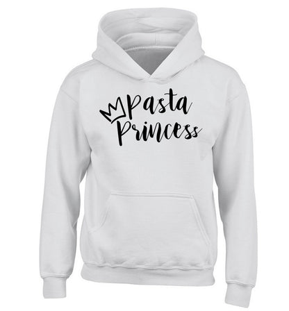 Pasta Princess children's white hoodie 12-14 Years