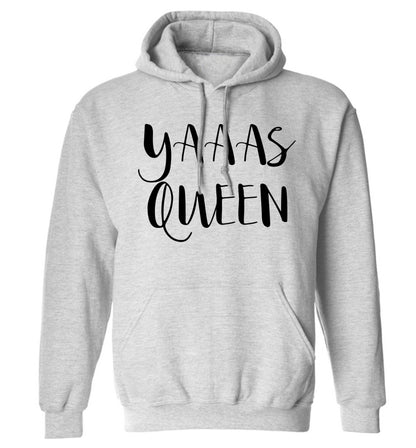 Yas Queen adults unisex grey hoodie 2XL
