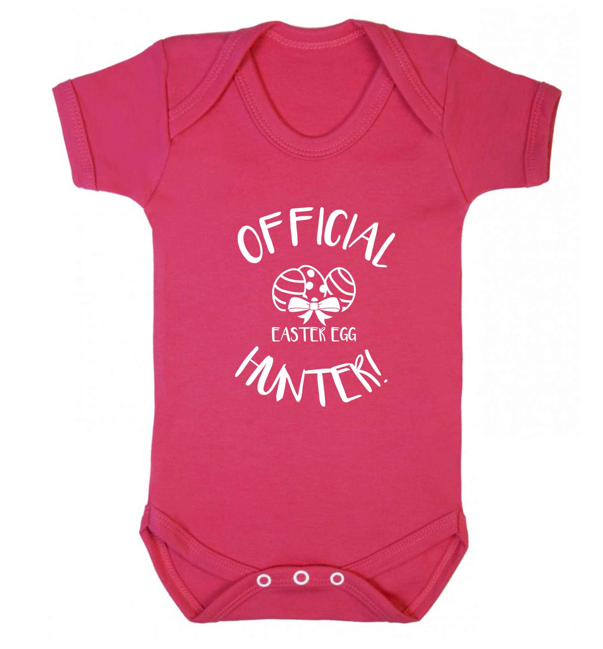 Official Easter egg hunter! baby vest dark pink 18-24 months