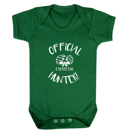 Official Easter egg hunter! baby vest green 18-24 months