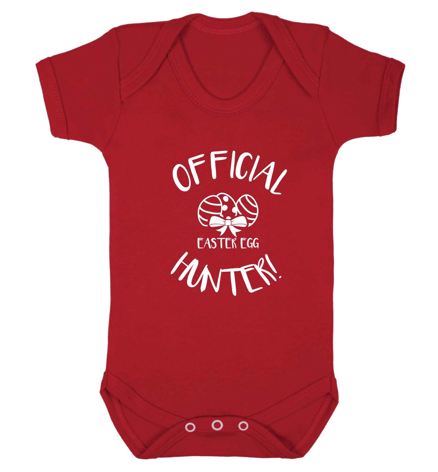 Official Easter egg hunter! baby vest red 18-24 months