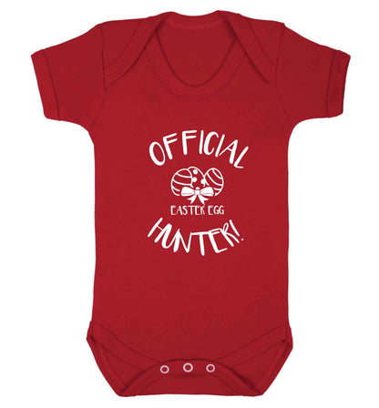 Official Easter egg hunter! baby vest red 18-24 months