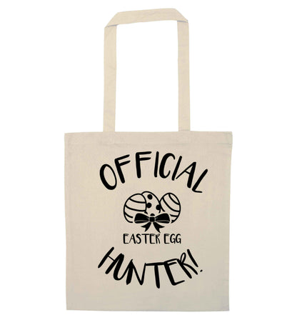 Official Easter egg hunter! natural tote bag