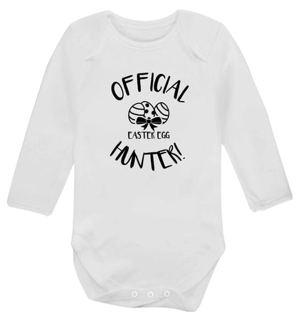 Official Easter egg hunter! baby vest long sleeved white 6-12 months