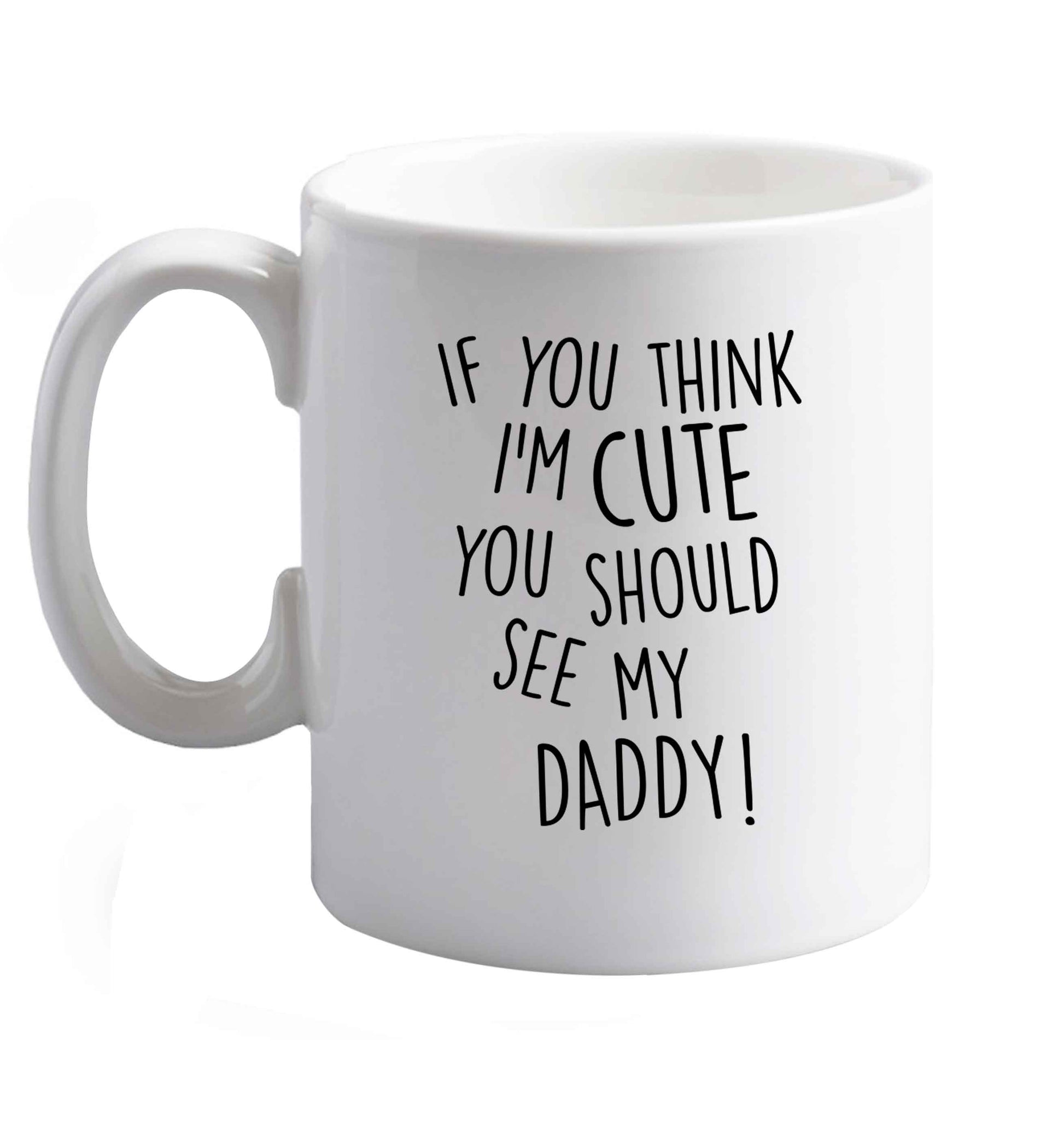 10 oz Favourite Type Pan Pancake ceramic mug right handed