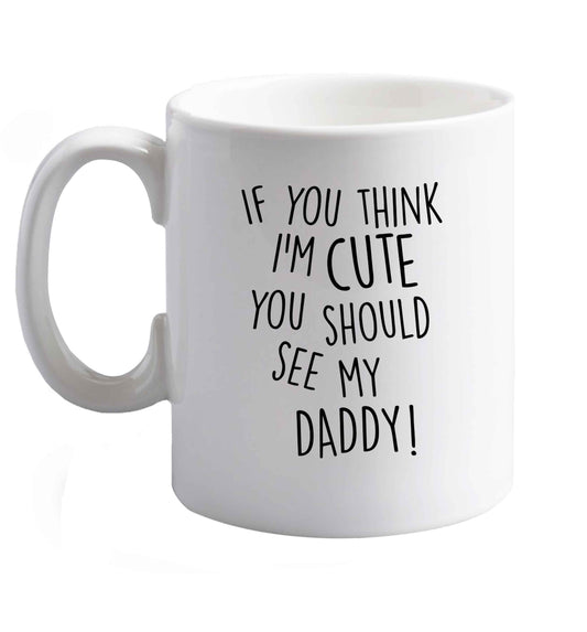 10 oz Favourite Type Pan Pancake ceramic mug right handed